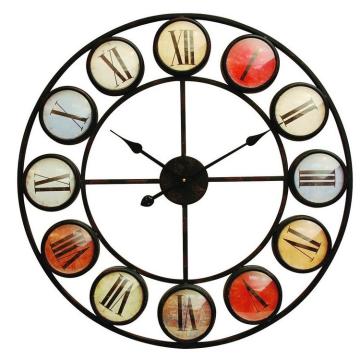 Smarty Large Multi Coloured Wall Clock