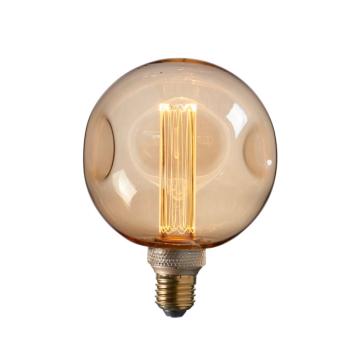 Dimple Globe Filament Bulb Amber