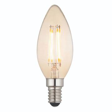 E14 LED Filament Candle Bulb Amber