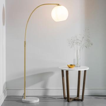 Fawn Floor Lamp with White Marble Base