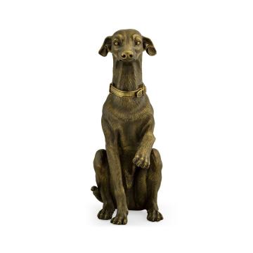 Light Brass Whippet Dog