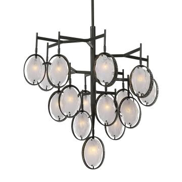  Maxin 15 Light Large Bronze Chandelier