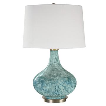  Celinda Blue Gray Glass Lamp