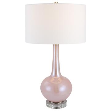  Rosa Pink Glass Table Lamp