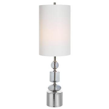  Stratus Gray Glass Buffet Lamp