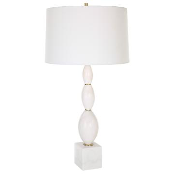  Regalia White Marble Table Lamp