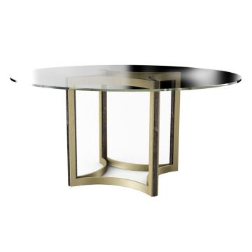 ReMix Glass Top Table 152cm