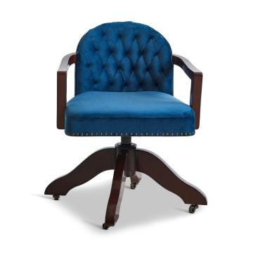 Senator Desk Chair in Blue