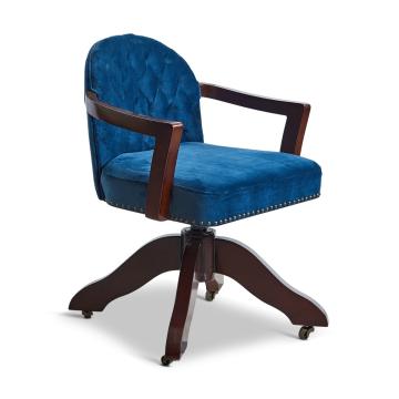 Senator Desk Chair in Blue