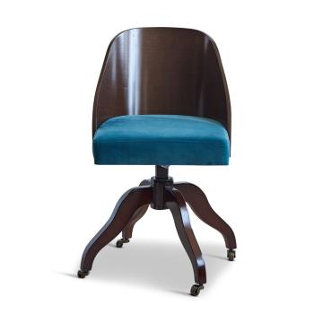 Shell Desk Chair in Teal Green