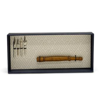 Traditional Dip Calligraphy Double Pen Set #2  - Wooden 