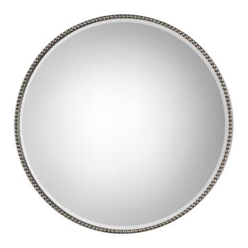  Stefania Beaded Round Mirror