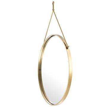 Morongo Round Gold Mirror
