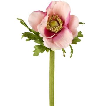 Anemone Stem Pink H.35.5cm