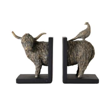 Highland Cow Bookends (Set of 2) 250x100x200mm