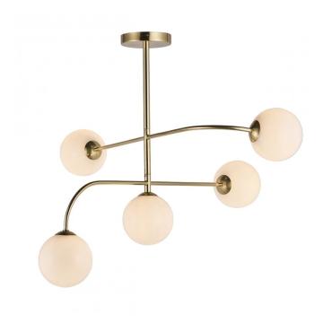 Ceiling Light Fawn with 5 Spheres