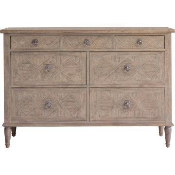 Pavilion Chic Chest of Drawers Cotswold with 7 Drawers