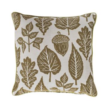 Pavilion Chic Cushion Leaves Tapestry in Ochre