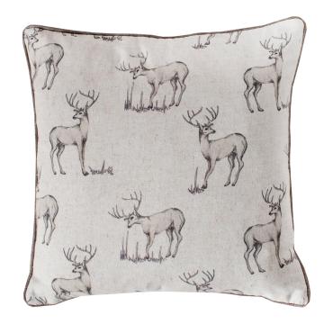 Pavilion Chic Cushion with Stag in Natural 