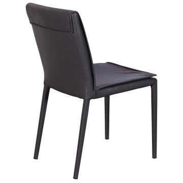 Pavilion Chic Dining Chair Ralph Upholstered in PU Leather - Grey