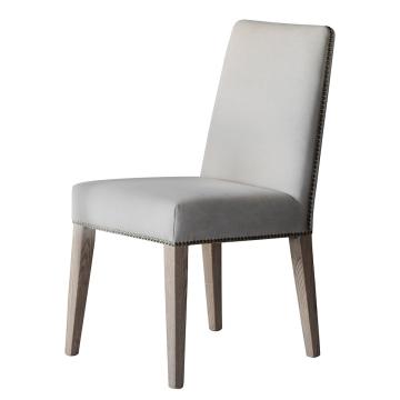 Dining Chair Dallas in Cement Linen Set of 2