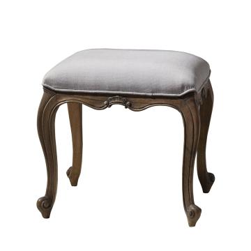 Pavilion Chic Dressing Stool Chic in Weathered Wood