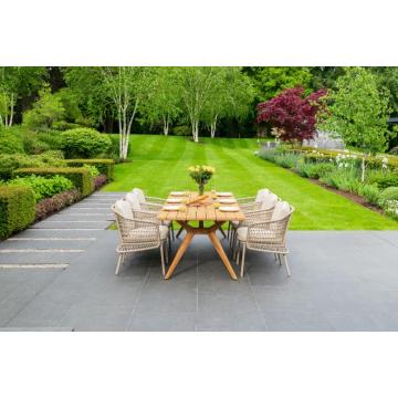Puccini 6 Seat Outdoor Dining Set with Belair Dining Table