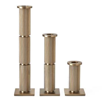 Knurled Taper Candleholders