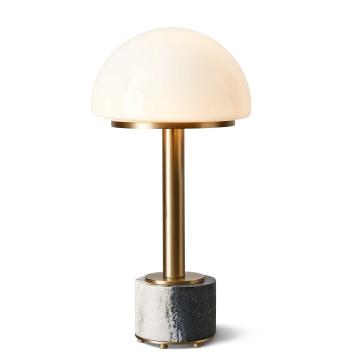 Mushroom Mini Lamp - Panda Marble