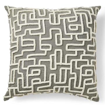 Labyrinth Pillow - Gray