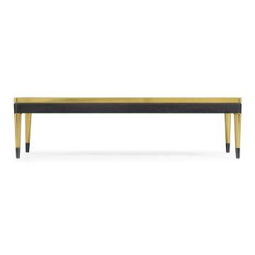 Coffee Table with White Calcutta Marble Top