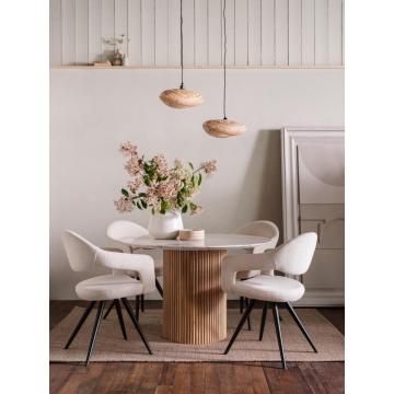 Cheltenham Round Dining Table 120cm with Marble Top