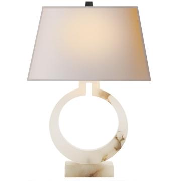 Ring Form Large Table Lamp | Alabaster