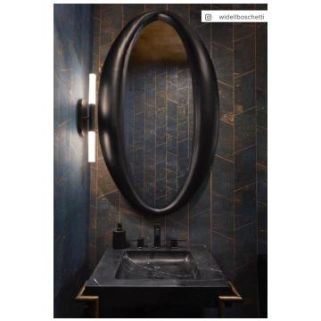 Rousseau Medium Vanity Sconce in Bronze with Etched Crystal