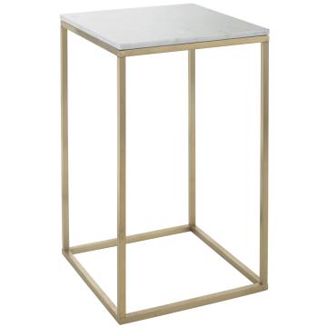 End Table Faceby with Marble Top