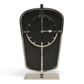 Art Deco Silver Desk Clock