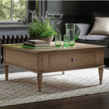 Cotswold Square Coffee Table with Drawers