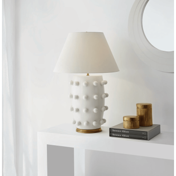 Linden Table Lamp Large | Plaster White