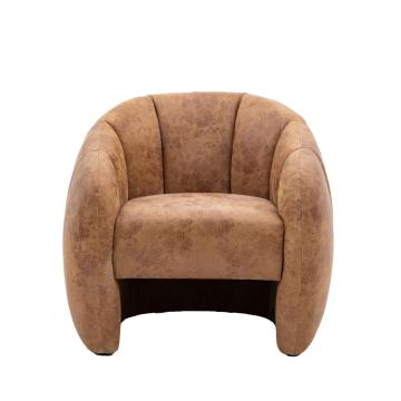 Novella Tub Chair Antique Tan Leather