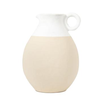 Sorso Pitcher Vase Large White Natural