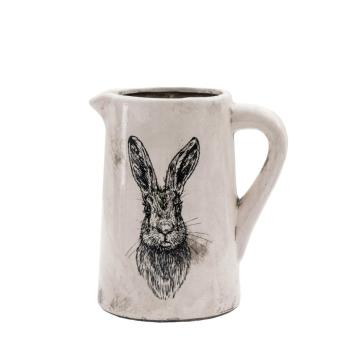 Hare Pitcher Vase Medium Distressed