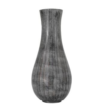 Alita Fluted Vase Large Antique Grey