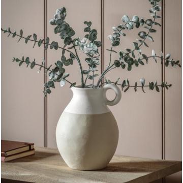 Sorso Pitcher Vase Small White Natural