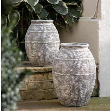 Palmas Vase Large Antique Grey
