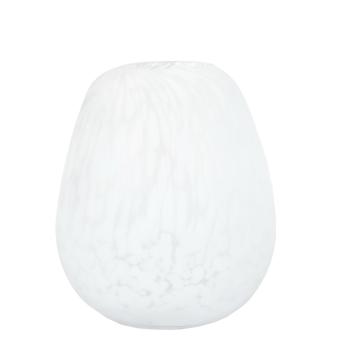 Aura Vase Large Frosted White Speck