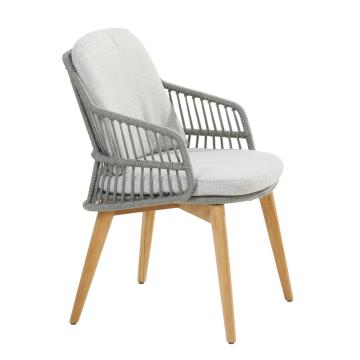 Outdoor Sempre Dining Chair in Silver Grey