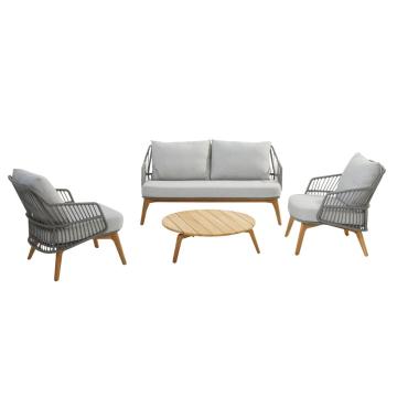 Outdoor Sempre Lounge Set with Footstool & Coffee Table