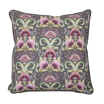 Tropical Pattern Cushion Grey