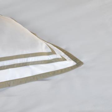 Sonata Bed Linen - White/Sand