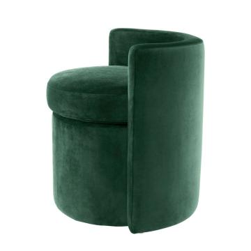 Stool Arcadia in Green Velvet